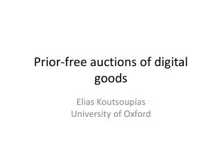 Prior-free auctions of digital goods