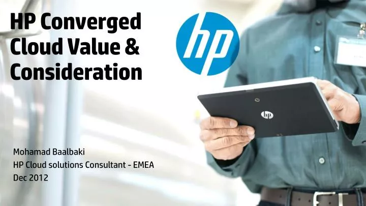 hp converged cloud value consideration