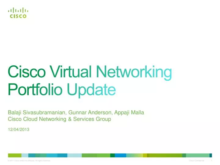 cisco virtual networking portfolio update