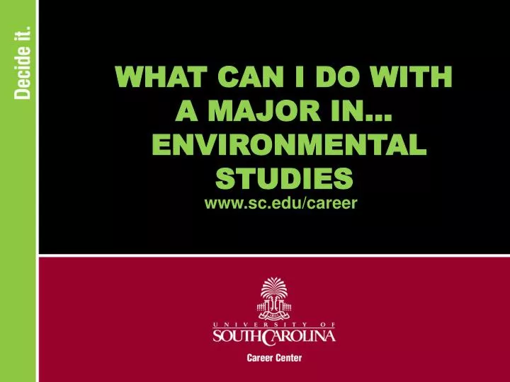 what can i do with a major in environmental studies