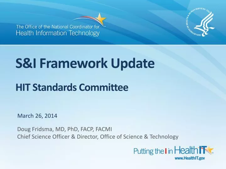 s i framework update hit standards committee