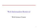 Web Information Retrieval - slide 1