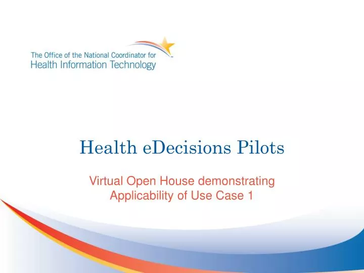 health edecisions pilots