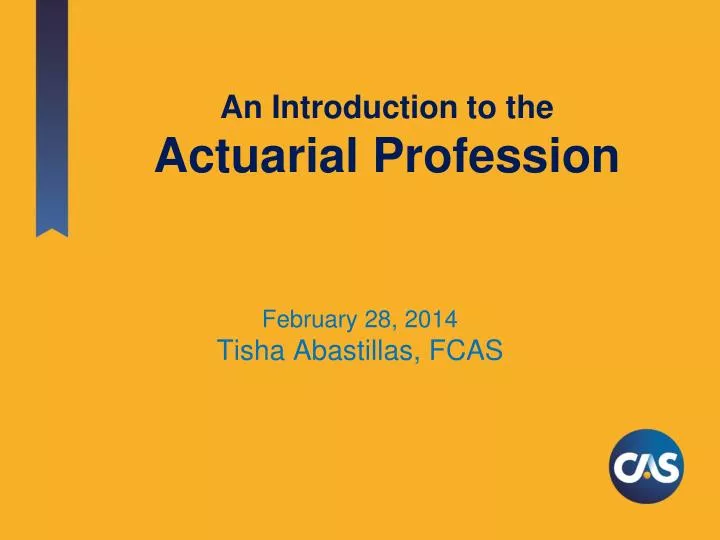 an introduction to the actuarial profession