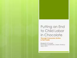 Putting an End to Child Labor in Chocolate