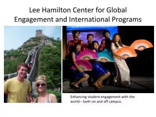 Lee Hamilton Center for Global Engagement and International Programs