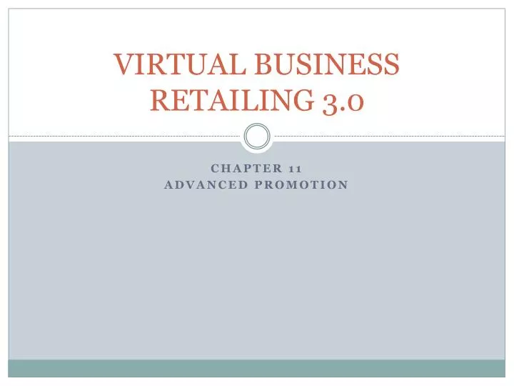virtual business retailing 3 0