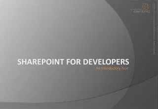 SharePoint for Developers