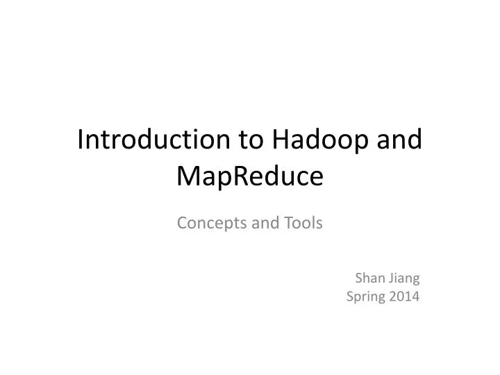 introduction to hadoop and mapreduce