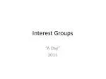 Interest Groups - slide 1