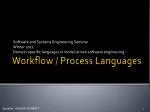 Workflow / Process Languages - slide 1