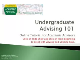 Undergraduate Advising 101