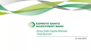 Africa Debt Capital Markets Third Summit