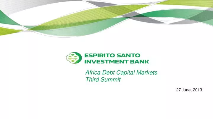 africa debt capital markets third summit