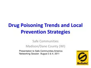 Drug Poisoning Trends and Local Prevention Strategies