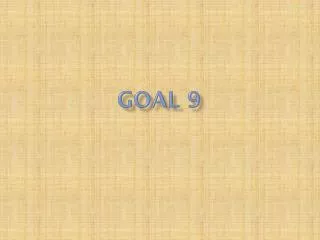 Goal 9