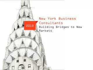 New York Business Consultants Building Bridges to New Markets