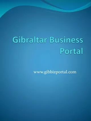 Gibraltar Business Portal