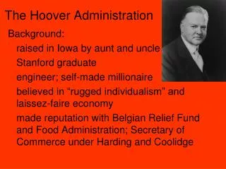 The Hoover Administration