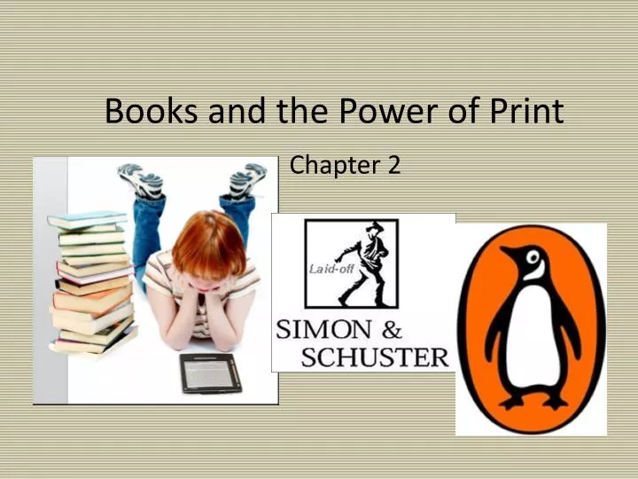 books and the power of print