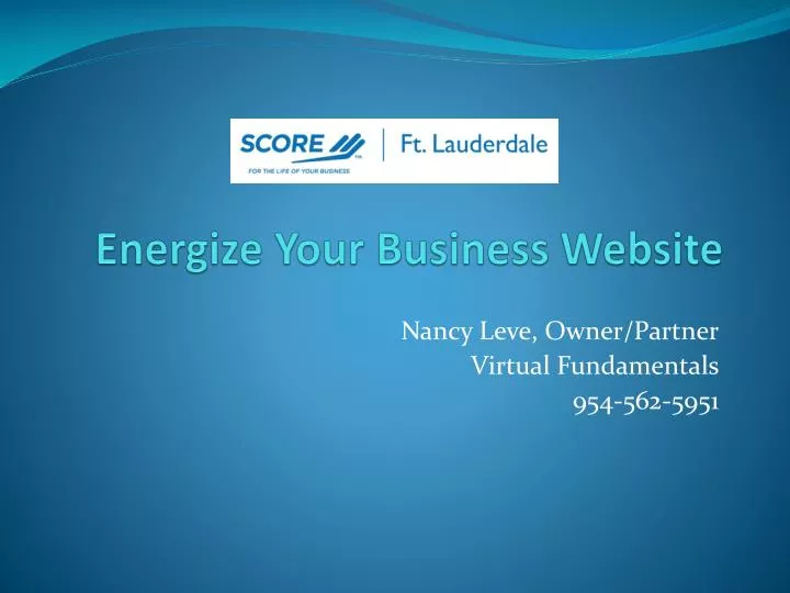 energize your business website