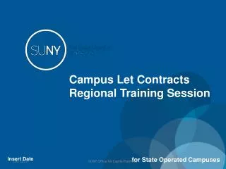 Campus Let Contracts Regional Training Session