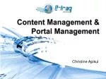 Content Management &amp; Portal Management