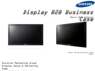 Display B2B Business Case