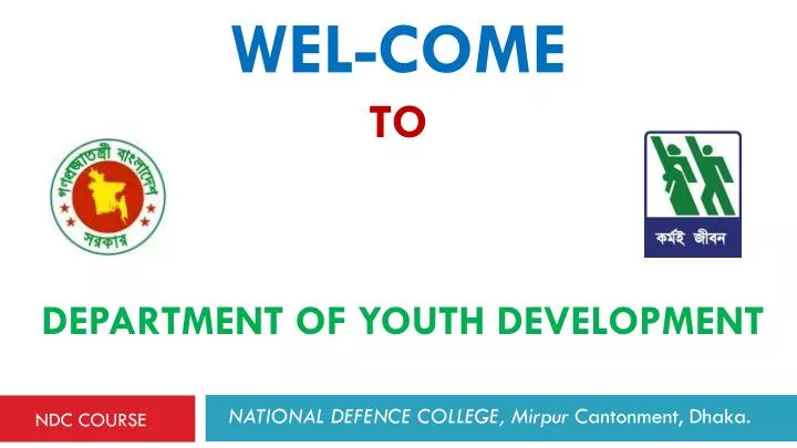 wel come to department of youth development