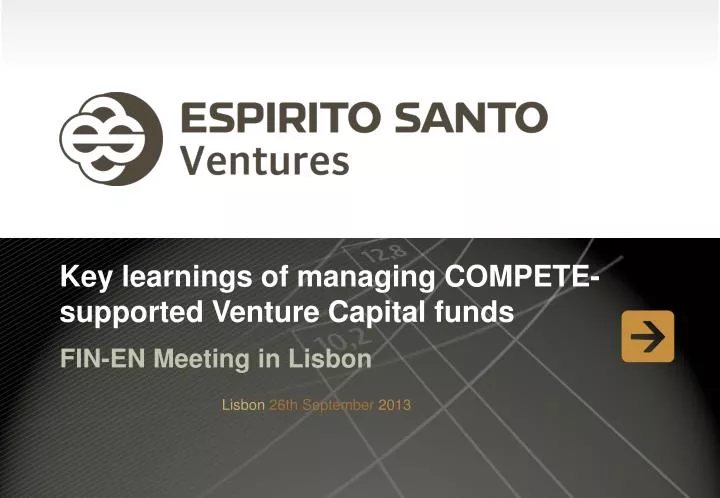 key learnings of managing compete supported venture capital funds