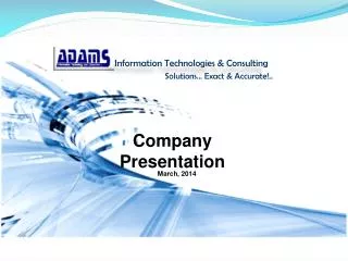 Information Technologies &amp; Consulting