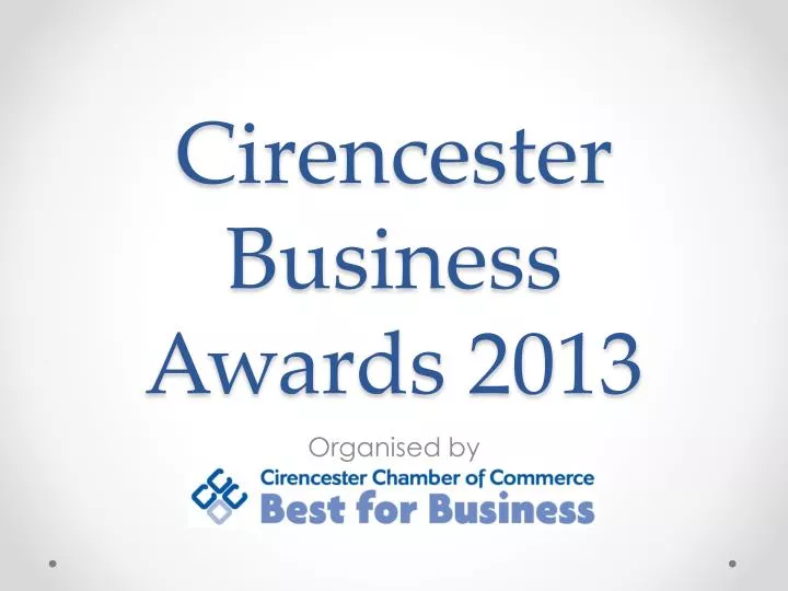 cirencester business awards 2013
