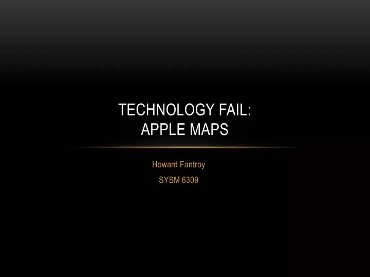 technology fail apple maps