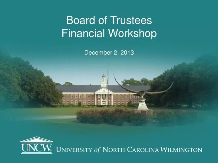 board of trustees financial workshop