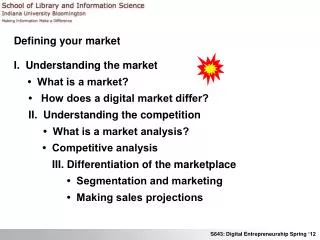 Defining your market