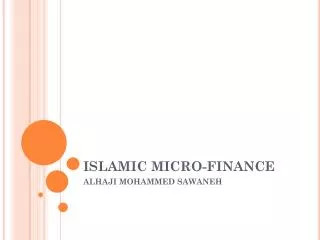 ISLAMIC MICRO-FINANCE