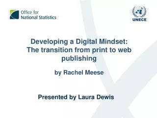 Developing a Digital Mindset: The transition from print to web publishing by Rachel Meese