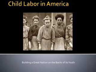 Child Labor in America