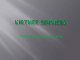 kirthee services