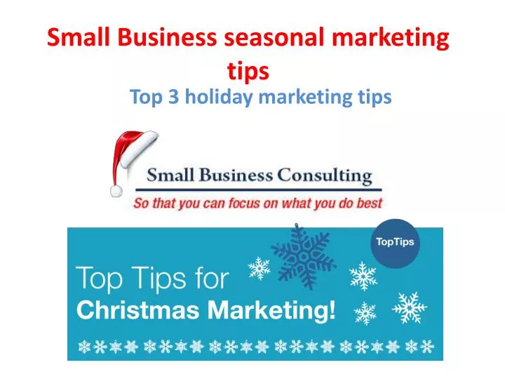 small business seasonal marketing tips