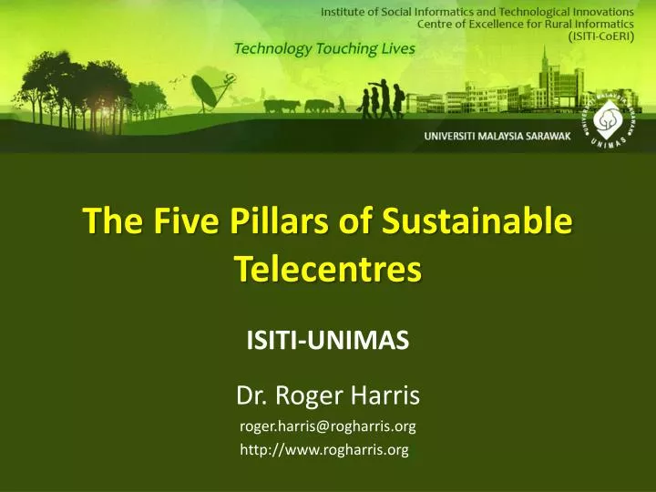 the five pillars of sustainable telecentres