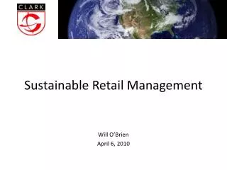 Sustainable Retail Management