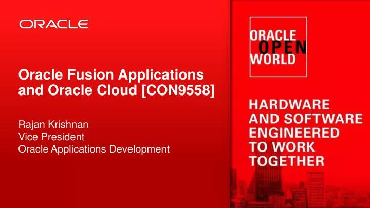oracle fusion applications and oracle cloud con9558