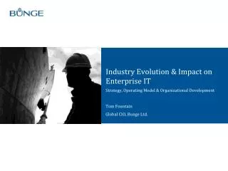 Industry Evolution &amp; Impact on Enterprise IT