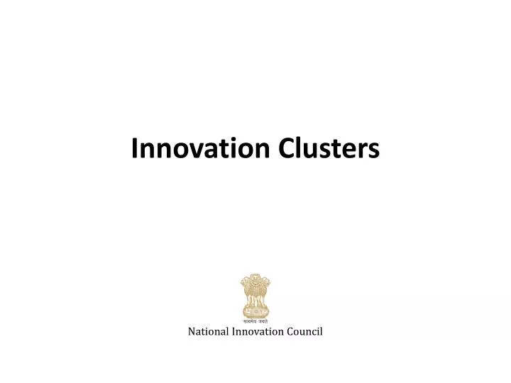 innovation clusters