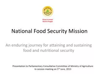 National Food Security Mission