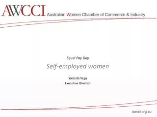 Equal Pay Day Self-employed women Yolanda Vega Executive Director