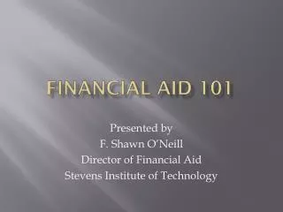 Financial Aid 101