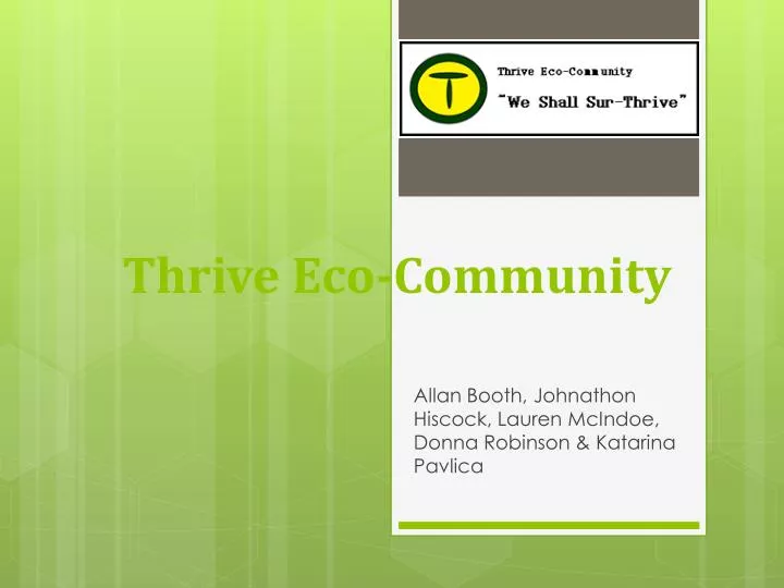 thrive eco community