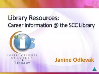 Library Resources: Career Information @ the SCC Library